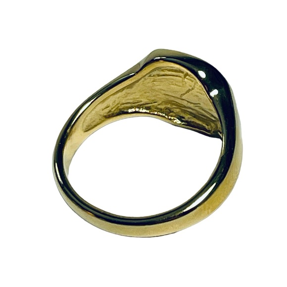 2/$20 ✨ 18k Gold-plated “Made Of Magic” Signet Ring Free People Style Ring - Picture 8 of 11